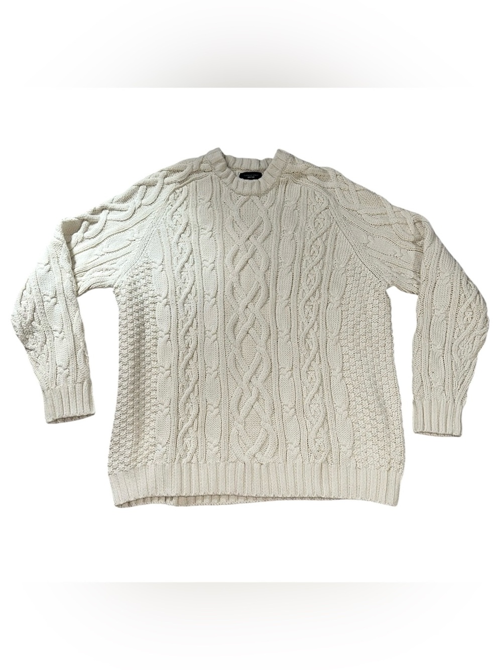 Vintage Lands End Drifter Cable Knit Fisherman’s Sweater
